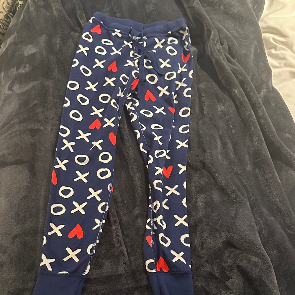 Hanna Andersson Navy and White Joggers